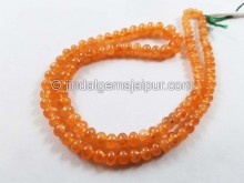 Mandarin Garnet Smooth Roundelle Beads